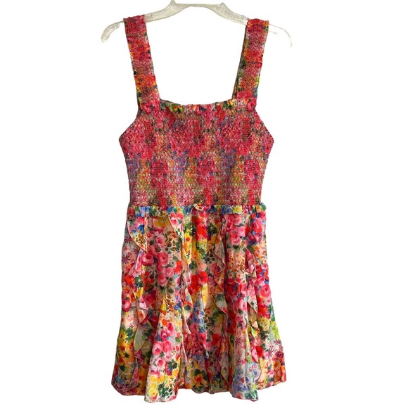 Alice + Olivia Dresses & Skirts - Alice + Olivia Jocelyn Garden Floral Multicolor Mini Dress New Size 8